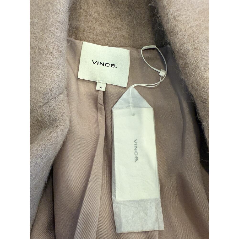Vince Womens Mauve Orchid Texture Coat Wool Alpaca Long Sleeve Size XS NWT NEW - Picture 6 of 11
